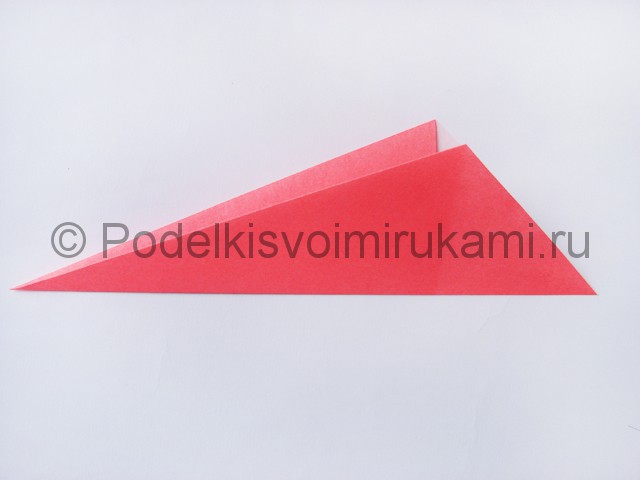 Как сделать лебедя из бумаги в технике оригами. Фото 4.