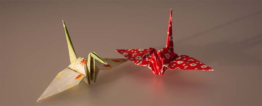 как сделать журавля из оригами
