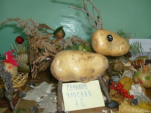  выставка поделок из картошки