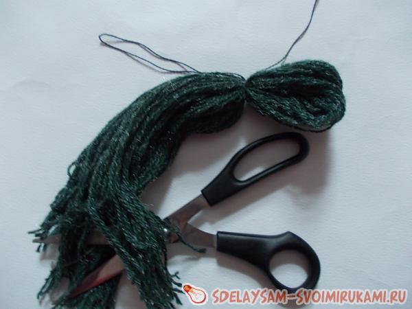 Осьминог из ниток для вязания