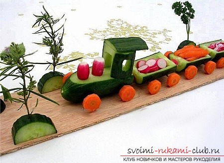 Осенние поделки из овощей и фруктов. Фото №12