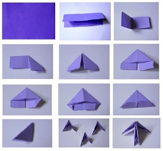поделки из треугольных модулей фото 1