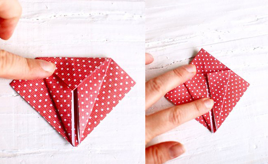 оригами журавлик схема