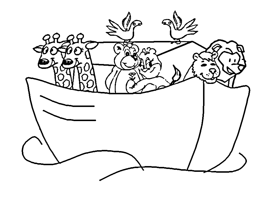 Раскраска "Ноев ковчег"