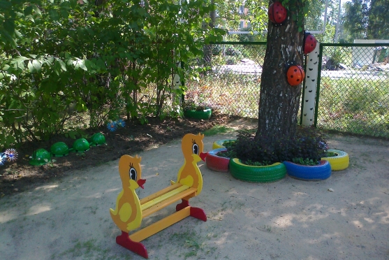 Оформление участка в детском саду 