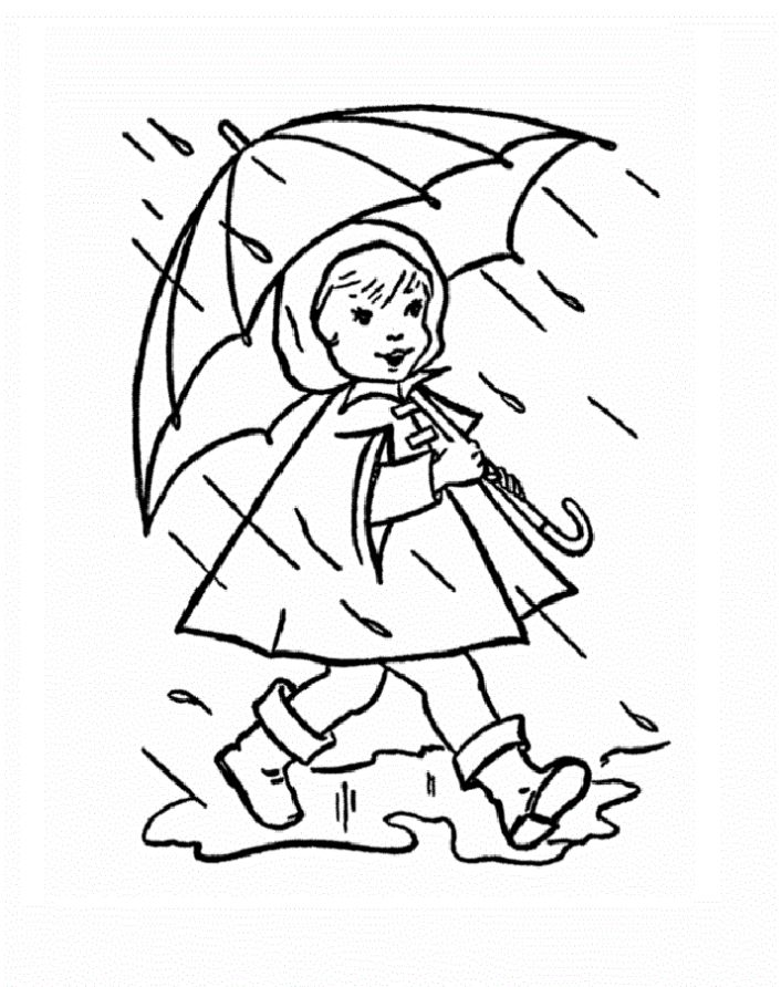 Раскраски Дождь - Сайт для мам малышей