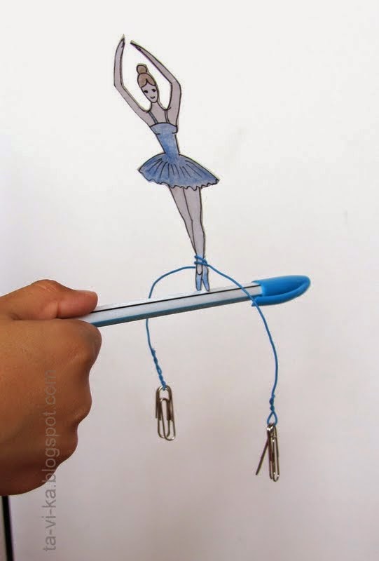 Научная поделка - балерина, балансирующая на проволоке