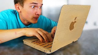 САМОДЕЛЬНЫЙ MacBook ! КАК СДЕЛАТЬ НОУТБУК ИЗ КАРТОНА ?!