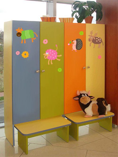 Размеры шкафчиков в детском саду