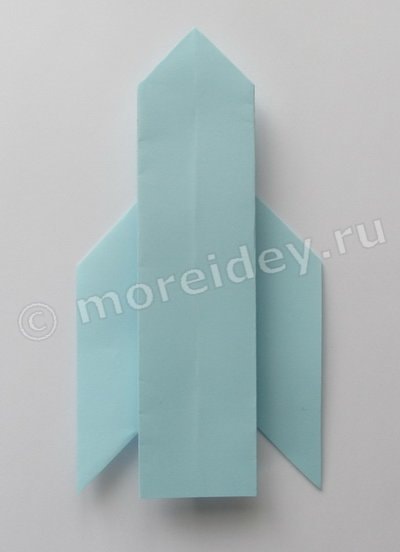как сделать ракету из бумаги оригами схема