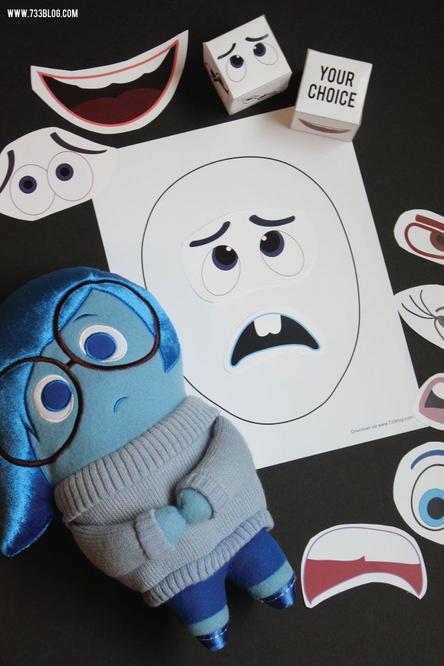Inside Out inspired Mixed Up Emotions Game: 